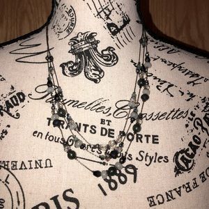 Stella & Dot tri level green Necklace